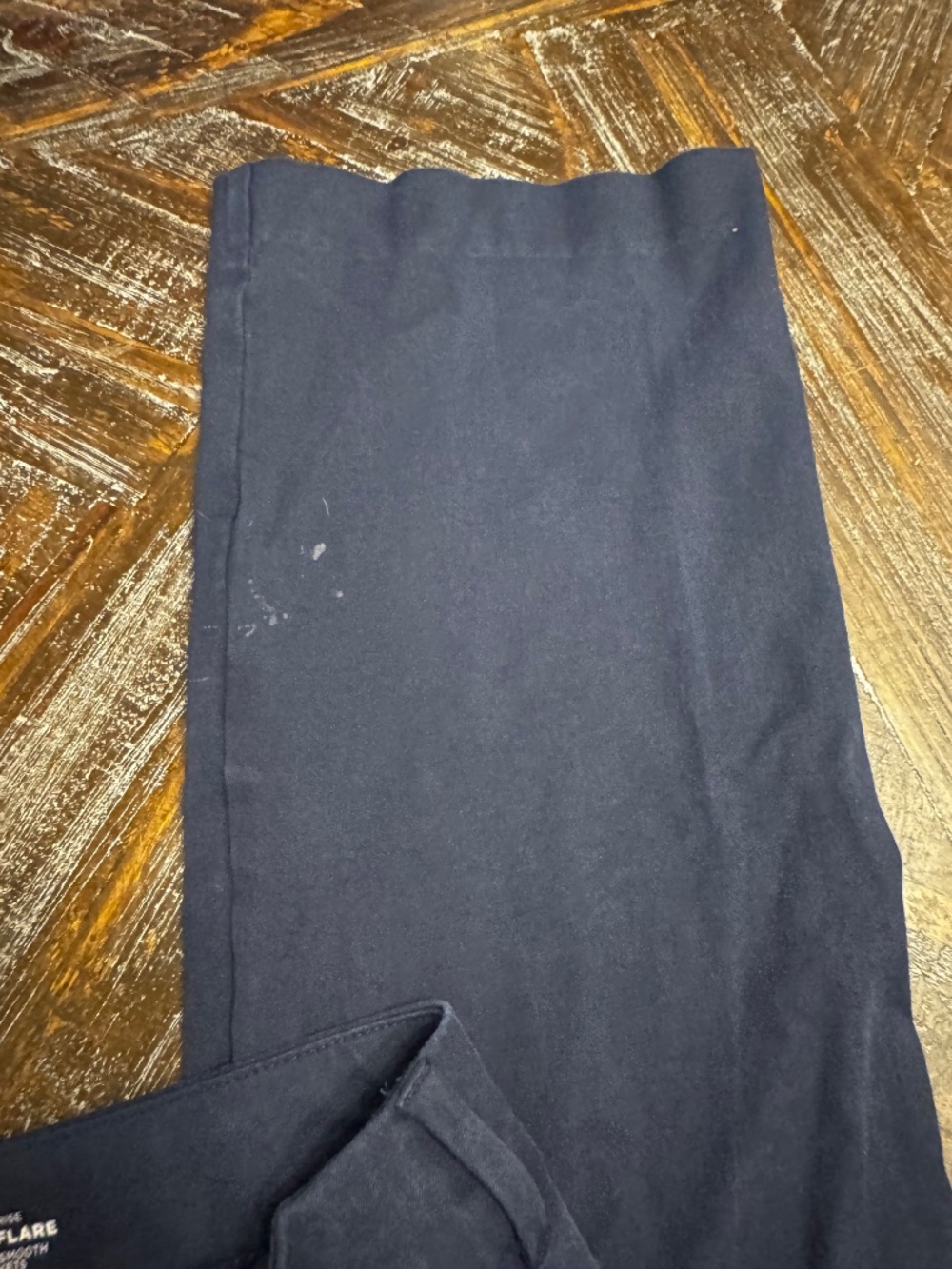 Old Navy High Rise Pixie Flare Pants Navy Blue Size 6 Tall - Picture 5 of 8